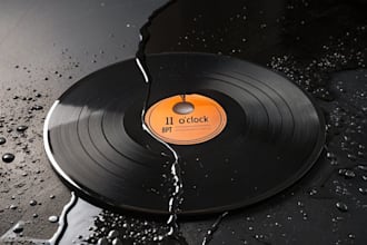 design creative album cover art or music artwork