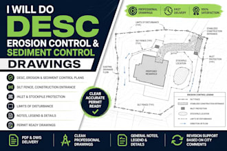 do desc erosion control and sediment control drawings