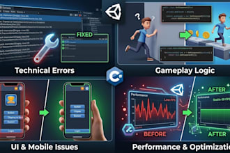 fix bugs and errors in your unity game