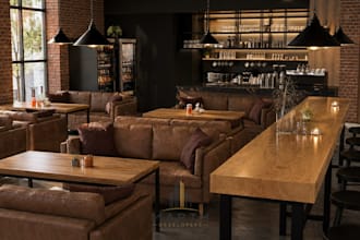 create office, shops and restaurants interior design