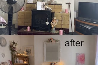 design a realistic ai interior room makeover transformation