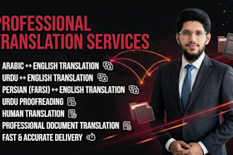 be your native urdu to english translator and native urdu proofreader