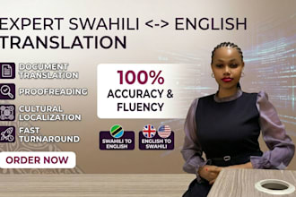 translate english and swahili flawlessly