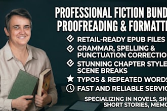 professionally proofread and format your novel
