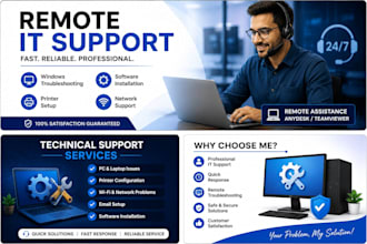 provide professional remote IT support and troubleshooting