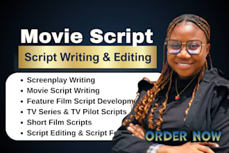 do screenwriting,screenplay feature film, movie script writing, novel adaptation