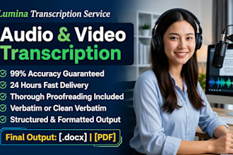 do high quality audio and video transcription