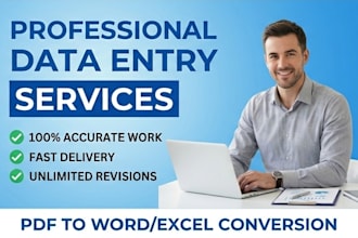do professional data entry and assignment typing work