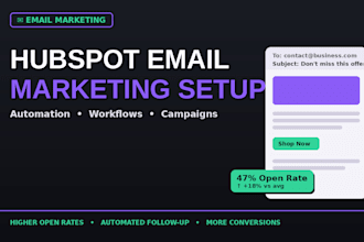 setup hubspot email marketing automation and workflows hubspot email campaign