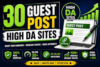 write and publish guest post on high da websites