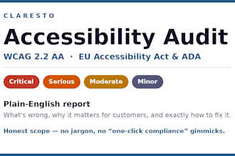 audit your website for accessibility issues including wcag and aa