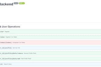 create backend apis for your web or mobile application