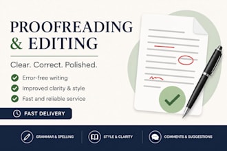 proofread and edit and improve your content