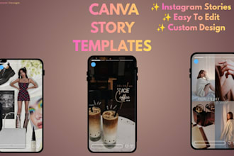 design editable canva instagram story templates