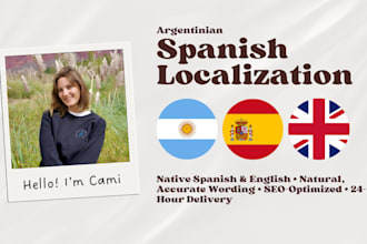 localize your content into authentic argentinian spanish