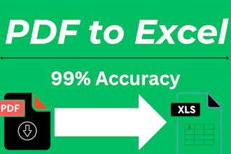 convert PDF to excel spreadsheet for ecommerce invoices