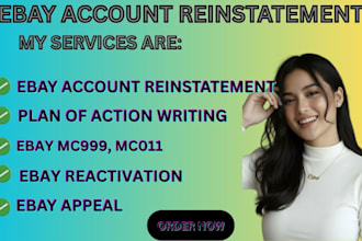 reinstate your ebay account and fix ebay suspension issues