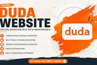 do duda website landing page design redesign duda bug fix and maintenance