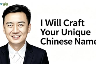 create chinese names for you and your products or brands