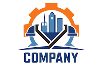 create a professional logo for factories and industries