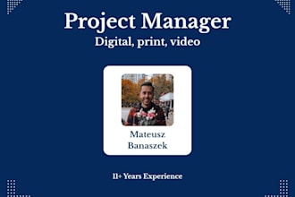 manage and coordinate your projects digital print or any other