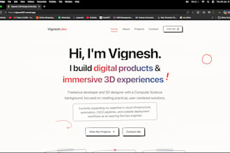 design and develop a modern responsive portfolio website