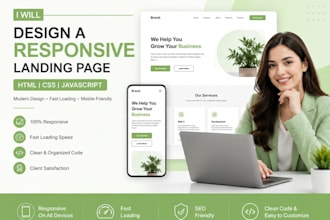 create a business landing page