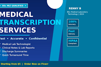 do accurate medical transcription for you