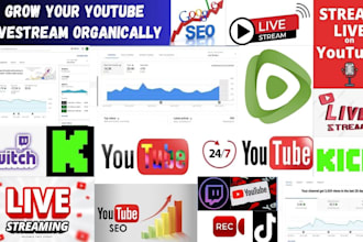 promote youtube live stream organically to gain real viewers