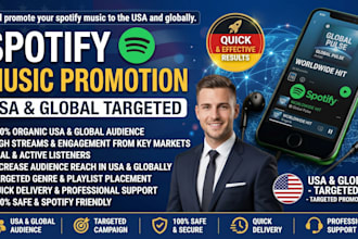 promote your spotify music to the USA and globally