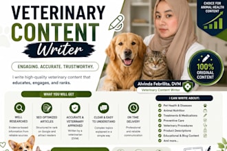 write enganging pet health content