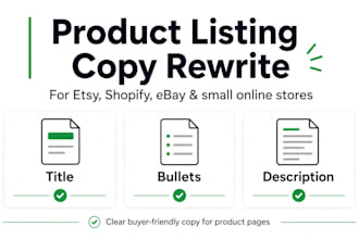 rewrite your etsy or shopify product listing copy