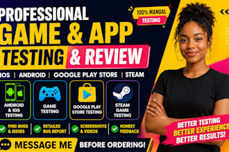 test review game ios android QA mobile app google play store steam game tester