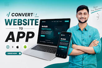 convert website to app, ios app and android app, publish apps on stores, webview