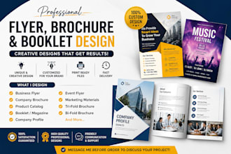 design professional real estate business flyer, brochure or booklet design