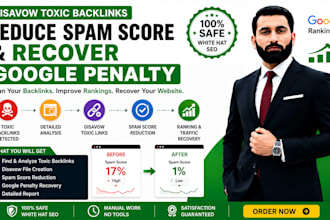 disavow toxic backlinks reduce spam score and recover google penalty