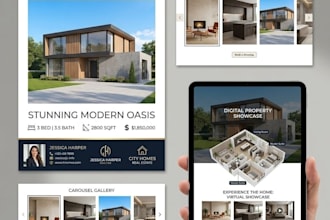 build web for showcase real estate properties with images and contact