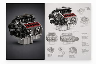 do 3d design for automobile engines, aerospace engine