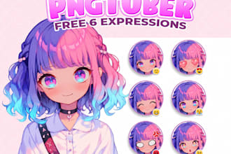 design a custom pngtuber avatar for twitch and veadotube mini