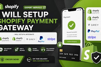 setup shopify payment gateway, shopify balance, grey, paypal, stripe