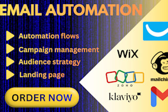 set up your newsletter with mailchimp, wix, and klaviyo