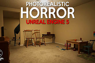 develop realistic horror survival game, shooting game in unreal engine or unity