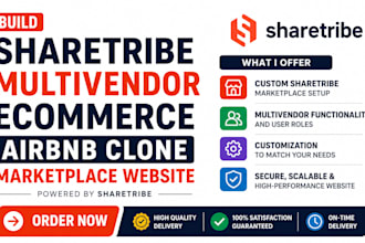 build sharetribe multivendor ecommerce website airbnb clone marketplace website