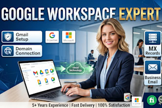 setup google workspace or office 365, fix spam dns, and migrate emails safely