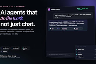 ai agents, rag chatbots, and workflow automation