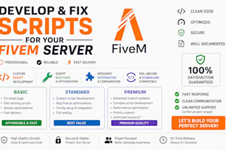 develop and fix scripts for your fivem server