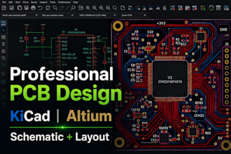 design professional pcb in kicad or altium designer