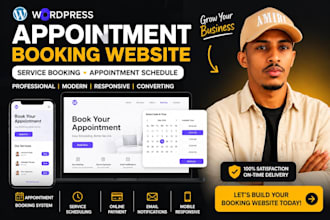 do wordpress appointment booking website, service booking, appointment schedule