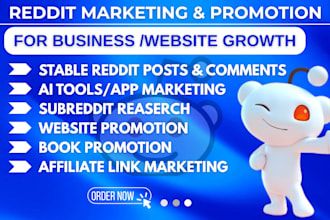 promote business website or tools via reddit SEO post