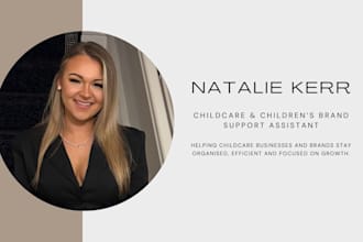 provide professional admin support for education settings and childrens brands